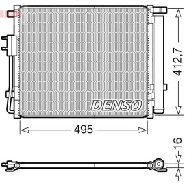 DENSO Kondensator, Klimaanlage DCN41012