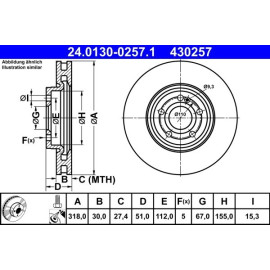 Bremsscheibe 24.0130-0257.1