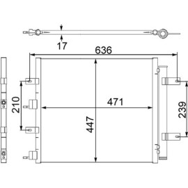 Kondensator, Klimaanlage AC 481 000S