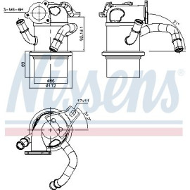 Nissens AGR-Kühler 989315 Nissens AGR-Kühler 989315