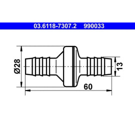 Ventil, Unterdruckleitung 03.6118-7307.2