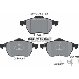 Bremsbelagsatz Vw P. Sharan 00- 1 Sensor 2184903