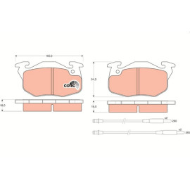 TRW Bremsbeläge Vorderachse GDB1033 TRW Bremsbeläge Vorderachse GDB1033