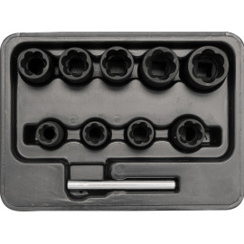 Spezialausdreheinsatz-Set 10-Tlg. 3/8 YT-0603
