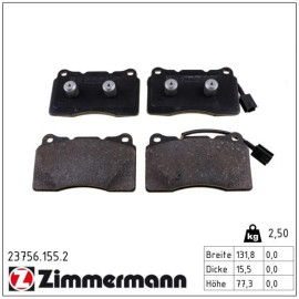 ZIMMERMANN Bremsbeläge 23756.155.2