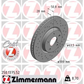 Bremsscheibe VA Sport 250.1375.52 Bremsscheibe VA Sport 250.1375.52