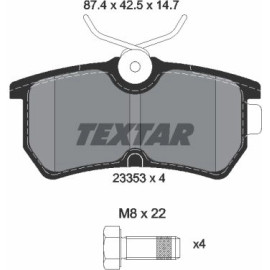 Textar Bremsbelagsatz 2335301 Textar Bremsbelagsatz 2335301