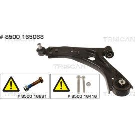 Lenker, Radaufhängung 8500 165068 Lenker, Radaufhängung 8500 165068