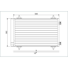 VALEO Kondensator, Klimaanlage 814366