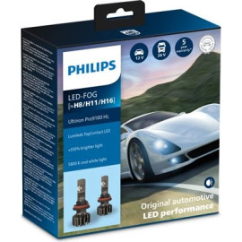 FOG 12V/24V PGJ19-1/2/3 Ultinon Pro9100 HL LED 5800K NOECE 2 Stück PHILIPS 11366U91X2