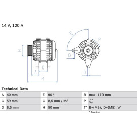 Lichtmaschine 0 986 038 950