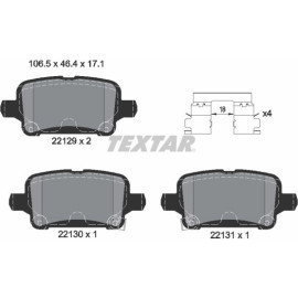 Bremsbelagsatz Opel T. Astra K 1.0-1.6 15 2212901