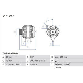 Lichtmaschine 0 986 040 380