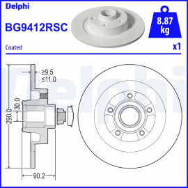 Bremsscheibe BG9412RSC Bremsscheibe BG9412RSC
