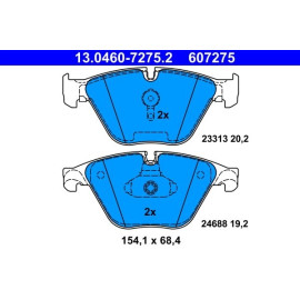 Bremsbelagsatz Bmw S. 5 09 13.0460-7275.2
