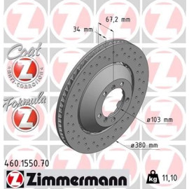ZIMMERMANN Bremsscheibe 460.1550.70 ZIMMERMANN Bremsscheibe 460.1550.70