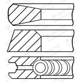 GOETZE ENGINE Kolbenringsatz 08-105500-00