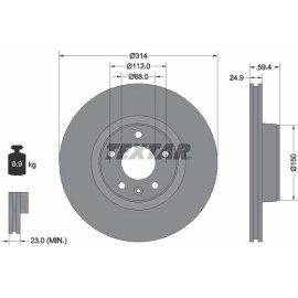 Bremsscheibe Vw P. A6 2.0-3.0 Tdi 04-11 92132205