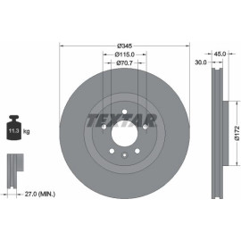Bremsscheibe 92323705 Bremsscheibe 92323705