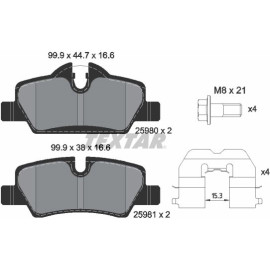 Bremsbelagsatz Mini T. Cooper/One 1,5-2,0 13 2598001