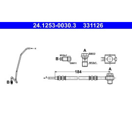 Bremsschlauch 24.1253-0030.3