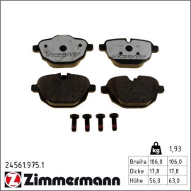 ZIMMERMANN Bremsbeläge 24561.975.1