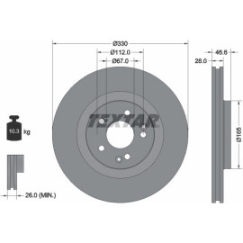 Bremsscheibe Db P. W203/A209/C209 05-11 92151005 Bremsscheibe Db P. W203/A209/C209 05-11 92151005
