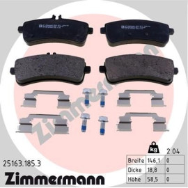 ZIMMERMANN Bremsbeläge 25163.185.3