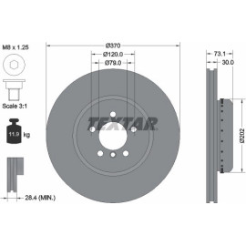 Textar Bremsscheibe 92265325