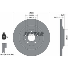 Bremsscheibe Vw T. Phaeton 3.2-6.0 4Motion 02-16 92177005 Bremsscheibe Vw T. Phaeton 3.2-6.0 4Motion 02-16 92177005