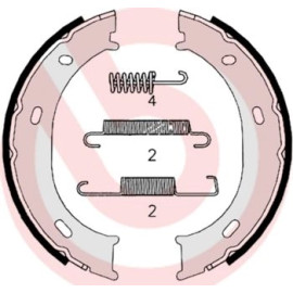 Bremsbackensatz HA S 50 510