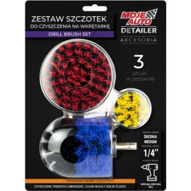 MOJE AUTO AMT19-628 Detailing-Reinigungsbürsten Set 3-teilig