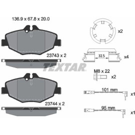 Bremsbelagsatz Db P. W211 02- 220-270Cdi 2374303