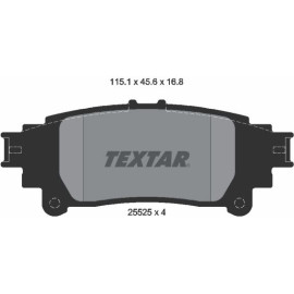 Bremsbelagsatz Lexus T. Gs/Is/Rc 2.0-3.5 12 2552501