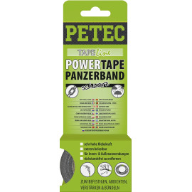 Petec Power Tape/Panzerband Schwarz 50 mm X 5 M SB-Karte 86105