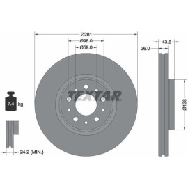 BREMSSCHEIBE 92349303 BREMSSCHEIBE 92349303