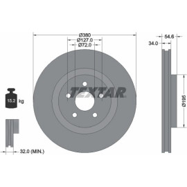 Bremsscheibe Jeep P. Grand Cherokee 3.0-6.4 4X4 10 92281905 Bremsscheibe Jeep P. Grand Cherokee 3.0-6.4 4X4 10 92281905