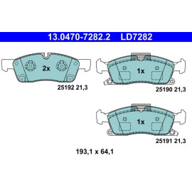 Bremsbelagsatz Db P. W166/X166 Gl/Ml Klasse 11 – Keramik 13.0470-7282.2