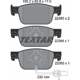Textar Bremsbelagsatz 2238301 Textar Bremsbelagsatz 2238301