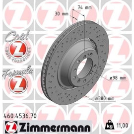 ZIMMERMANN Bremsscheibe 460.4536.70 ZIMMERMANN Bremsscheibe 460.4536.70