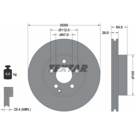 Bremsscheibe Db P. W204/S204/W212 07 92163205 Bremsscheibe Db P. W204/S204/W212 07 92163205