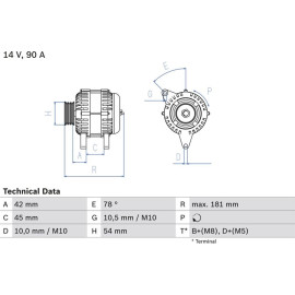 Lichtmaschine 0 986 042 091