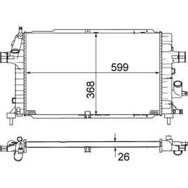 Kühler, Motorkühlung CR 1687 000S