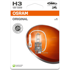 H3 12V 55W PK22s – OSRAM Glühlampe im Blisterpack