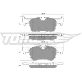 TOMEX brakes Bremsbelagsatz, Scheibenbremse TX 18-44