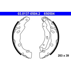 Bremsbackensatz 03.0137-0504.2