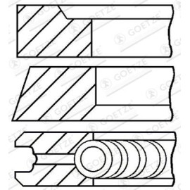 GOETZE ENGINE Kolbenring 08-421000-00