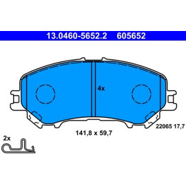 Bremsbelagsatz Nissan P. Qashqai 13 13.0460-5652.2