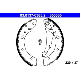 ATE Bremsbackensatz 03.0137-0365.2 ATE Bremsbackensatz 03.0137-0365.2
