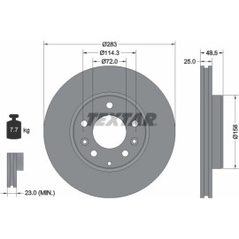 Bremsscheibe Mazda S. 6 02 92125503